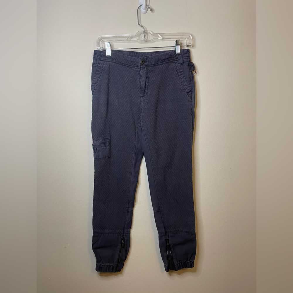 Anthropologie Hei Hei Gray Quilted Paneled Cargo Utility Jogger Pants
